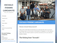 Tablet Screenshot of escualo-fishing-lanzarote.com